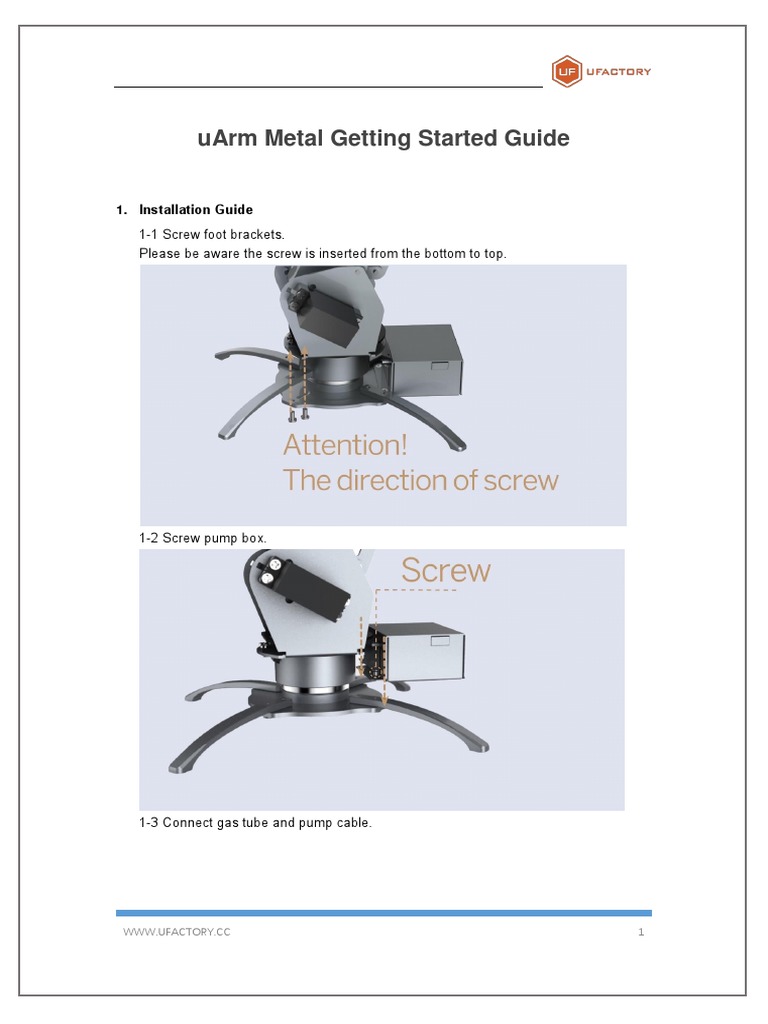 uArm Metal Setup and Installation Guide | PDF | Bluetooth | Device Driver