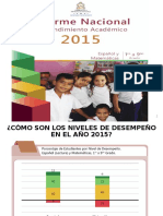 Informe Nacional de Rendimiento 2015