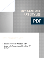 20 Century Art Styles