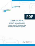 Connection Guide of the MOTOTRBO Radio to the Radioserver as a Control Station (Using the PMKN4147A Programming Cable and a Cable With the HLN9457 Connector)