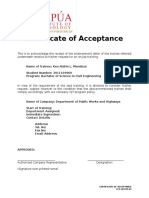 Certificate of Acceptance CCS-OJT-03-01