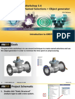 Workshop 3.4 Named Selections + Object Generator: Introduction To ANSYS Mechanical