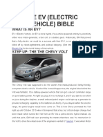 The Ev (Electric Vehicle) Bible: What Is An Ev?