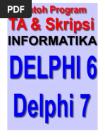 Download Contoh Program Delphi Untuk Tugas Akhir dan Skripsi Informatika by Bunafit Nugroho SKom SN34104325 doc pdf