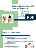 Adolescent Idiopathic Scoliosis DSS A Guide For Residents: Tanaz Dutia Debby Keller Emily Zajano