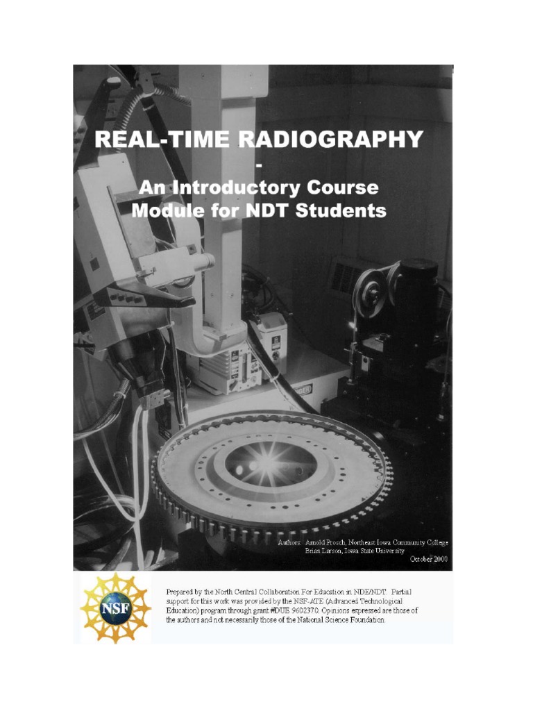 Real Time Radiography Course Booklet PDF | PDF