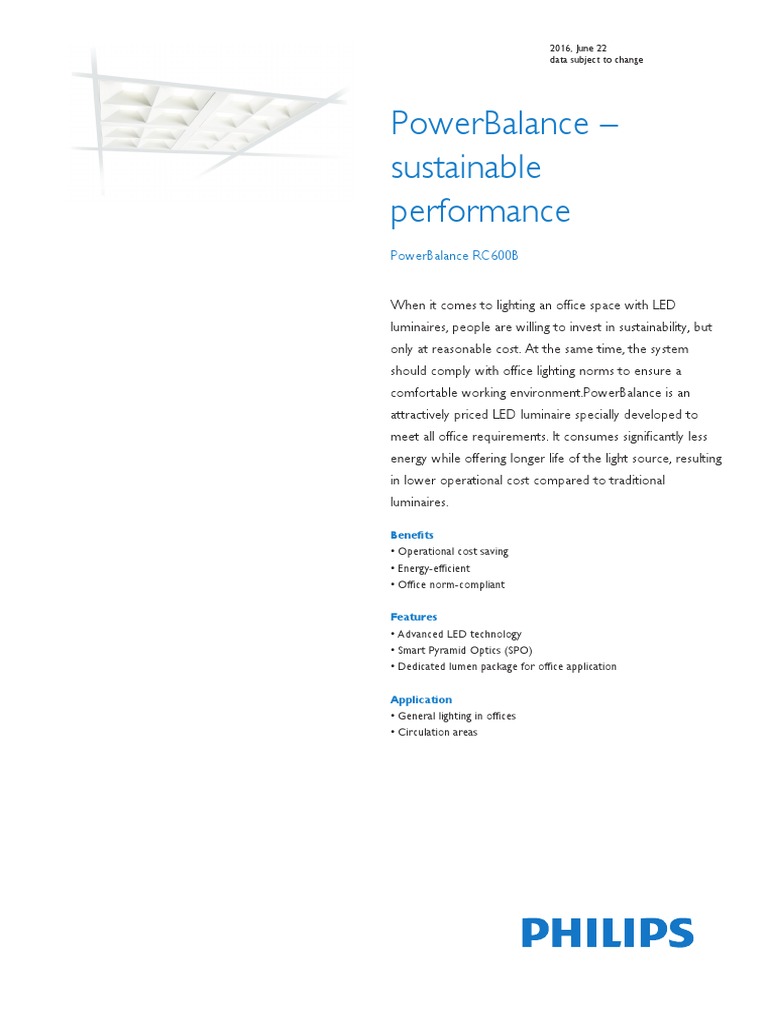Powerbalance LED For Hospitals | PDF | Light Emitting Diode | Lighting