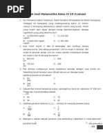 Download 13 Contoh Soal Matematika Kelas IV SD Evaluasi by M Rusli Lili SN341045678 doc pdf