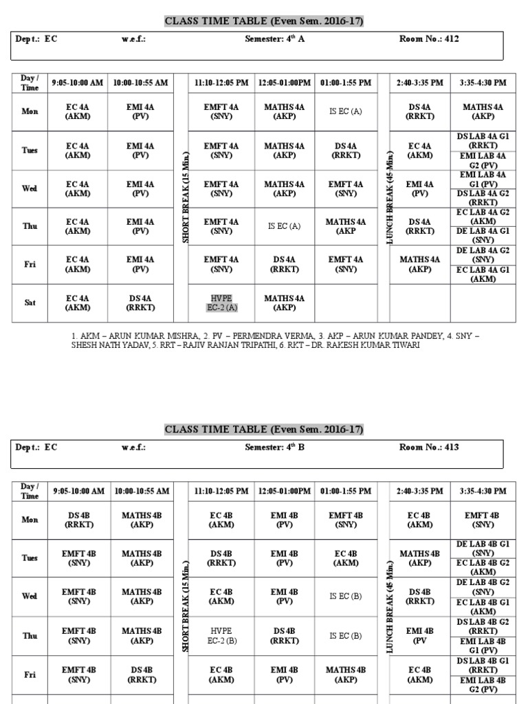 class-time-table-even-sem-2016-17-dept-ec-w-e-f-semester-4-a
