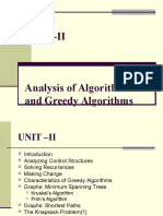 Unit II(Greedy Algorithms)