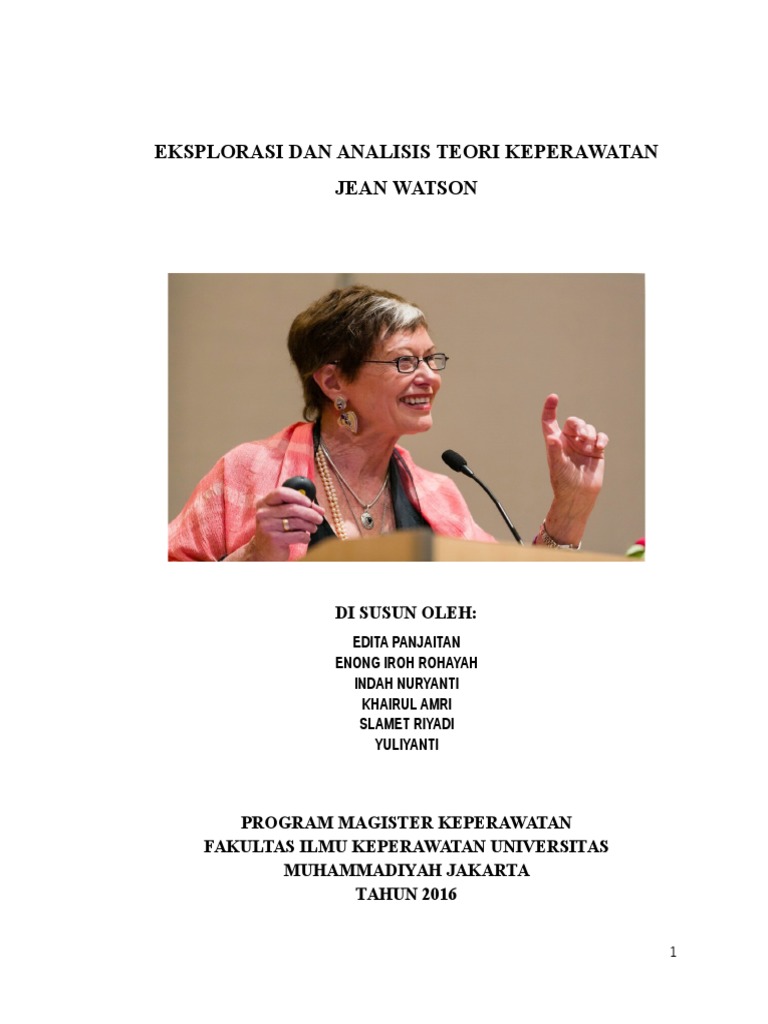 Tugas Sains Teori Jean Watson Sep 16 Kamis