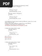 D) Program 2 Has Syntax Error, Program 1 Is Not