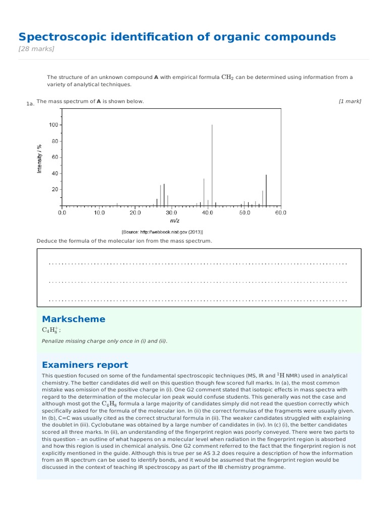 Spectroscopic Identification of Organic Compounds | Download Free PDF ...