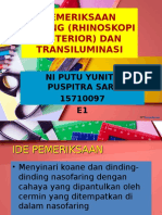 Rhinoskopi Posterior & Transiluminasi - DM Ni Putu Yunita Ps - 1570097