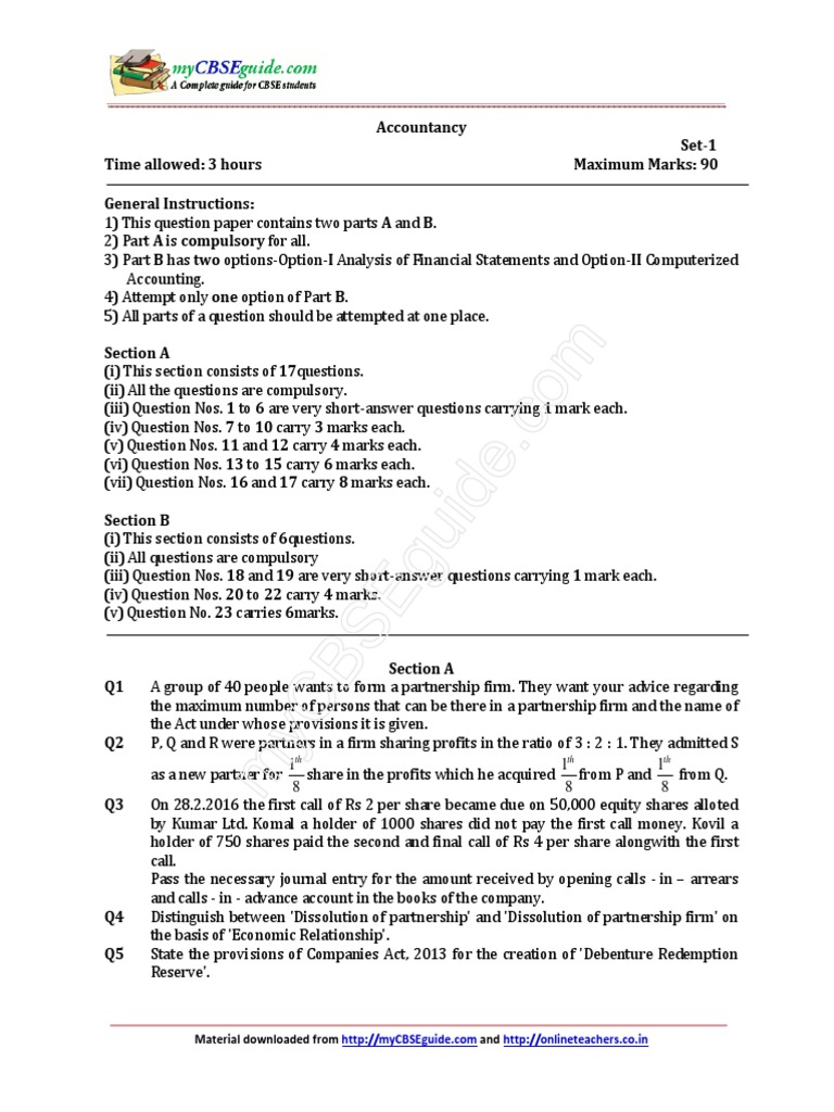 Accounting Principles and Practices Exam Analysis of Financial