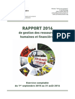 Rapport Financier Et RH 2016