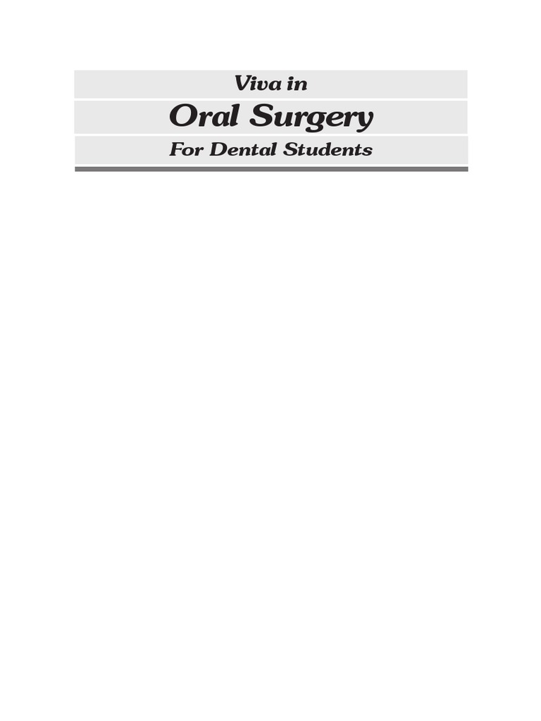 Viva in Oral Surgery For Dental Students Jaypee Brothers (2012) PDF PDF Bleeding Coagulation