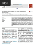 Nurse Education in Practice: Nursing Leadership Competencies: Low-Fidelity Simulation As A Teaching Strategy