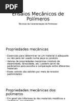 Ensaios Mecânicos de Polimeros