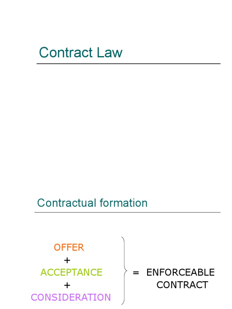 Understanding Contract Law Essentials | PDF | Civil Law (Legal System ...