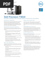 Dell Precision T3610 Spec Sheet