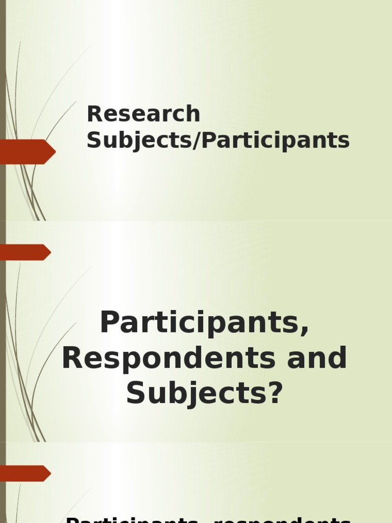 Understanding Research Participants and Sampling | PDF | Sampling ...