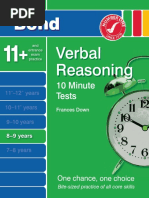 Verbal Reasoning 10 Minutes Tests 8-9