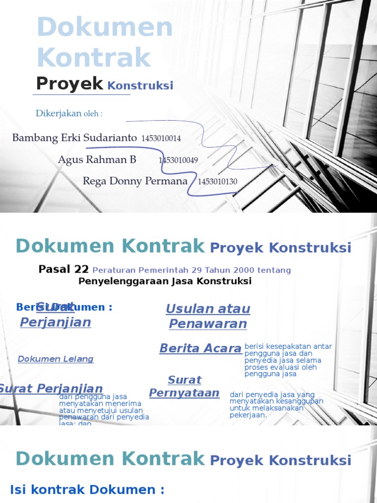 Contoh Format Dokumen Kontrak Konstruksi Docx Documen - vrogue.co
