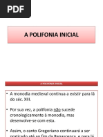 2- A Polifonia Inicial