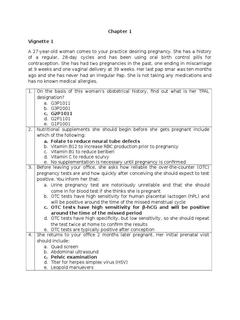 Obgyn Questions 1-100 | PDF | Miscarriage | Childbirth