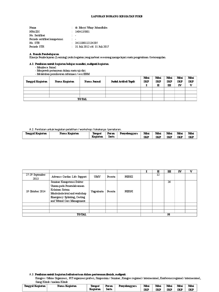 Borang p2kb | PDF