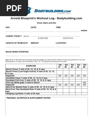 Arnold Workout Aerobic Exercise Physical Exercise