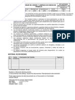 SST-ANTHONY-PROC-001 Estándar de Orden y Limpieza en Áreas de Trabajo PDF