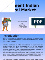 Segment Indian Rural Market: Presented BY Ashvin 15MBA1383