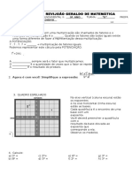 TD de Matemática Potenciação e Notação Cientifica