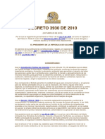 DECRETO 3930 - 2010 USOS Y ORDENAMIENTO DEL RECURSO HIDRICOY VERTIMIENTOS AL RECURSO.pdf