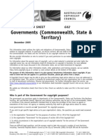 Government and Copyright G062