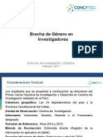 Las Brechas de Género Censo I+D en el Perú