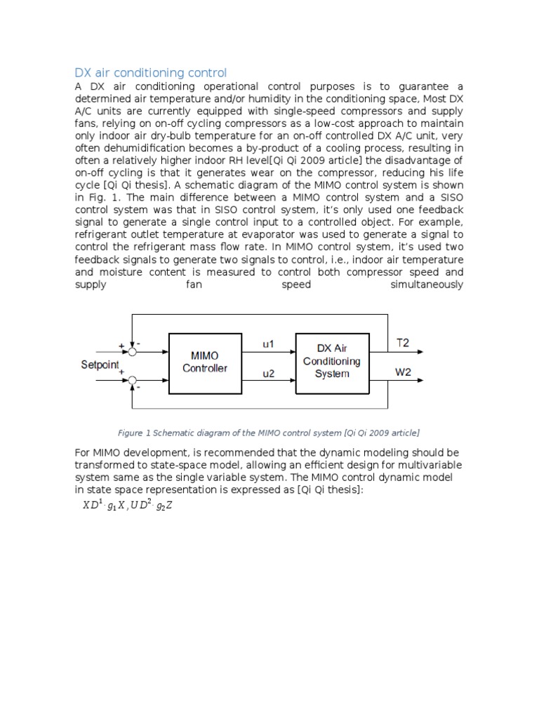 DX Air Conditioning Control | PDF | Business
