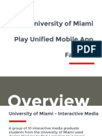 Play Unified App Presentation Fall 2016
