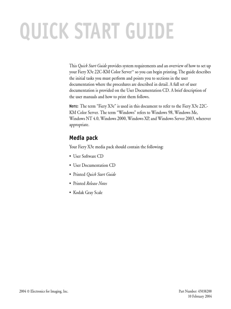Ic401 GuideQuick Start Guide | PDF | Microsoft Windows | Windows 2000
