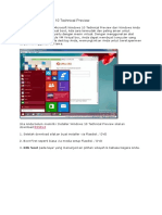 Cara Install Windows 10 Technical Preview