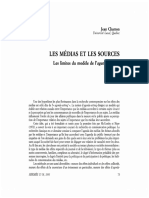 (1995) Les Médias Et Les Sources PDF