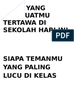 daftar pertanyaan