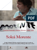 Cartel en Baja Concierto de Solea Morente en Buitrago 28 de JN