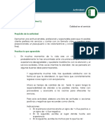 Calidad en El Servicio PDF