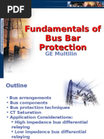 High Low Impedance Busbar Protection | PDF | Relay | Electrical Impedance