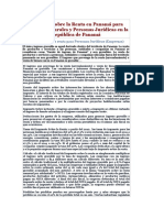 Impuesto Sobre La Renta en Panamá para Personas Naturales y Personas Jurídicas en La República de Panamá