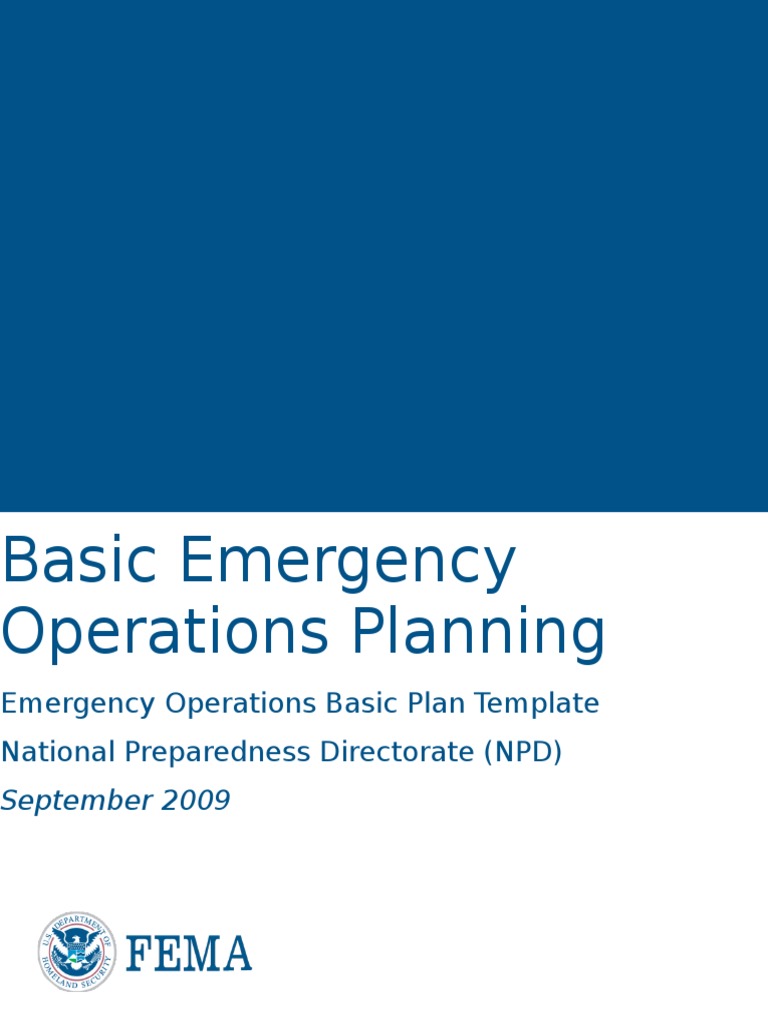 Emergency Operations Plan Template Guide | PDF | Incident Command ...