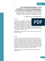 A Ciranda como parte do repertório musical da educação básica e dos cursos de formação de docentes